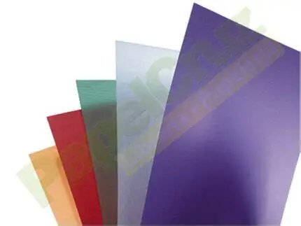  TAPAS PLASTICAS CARTA X 100 UNI DE COLORES